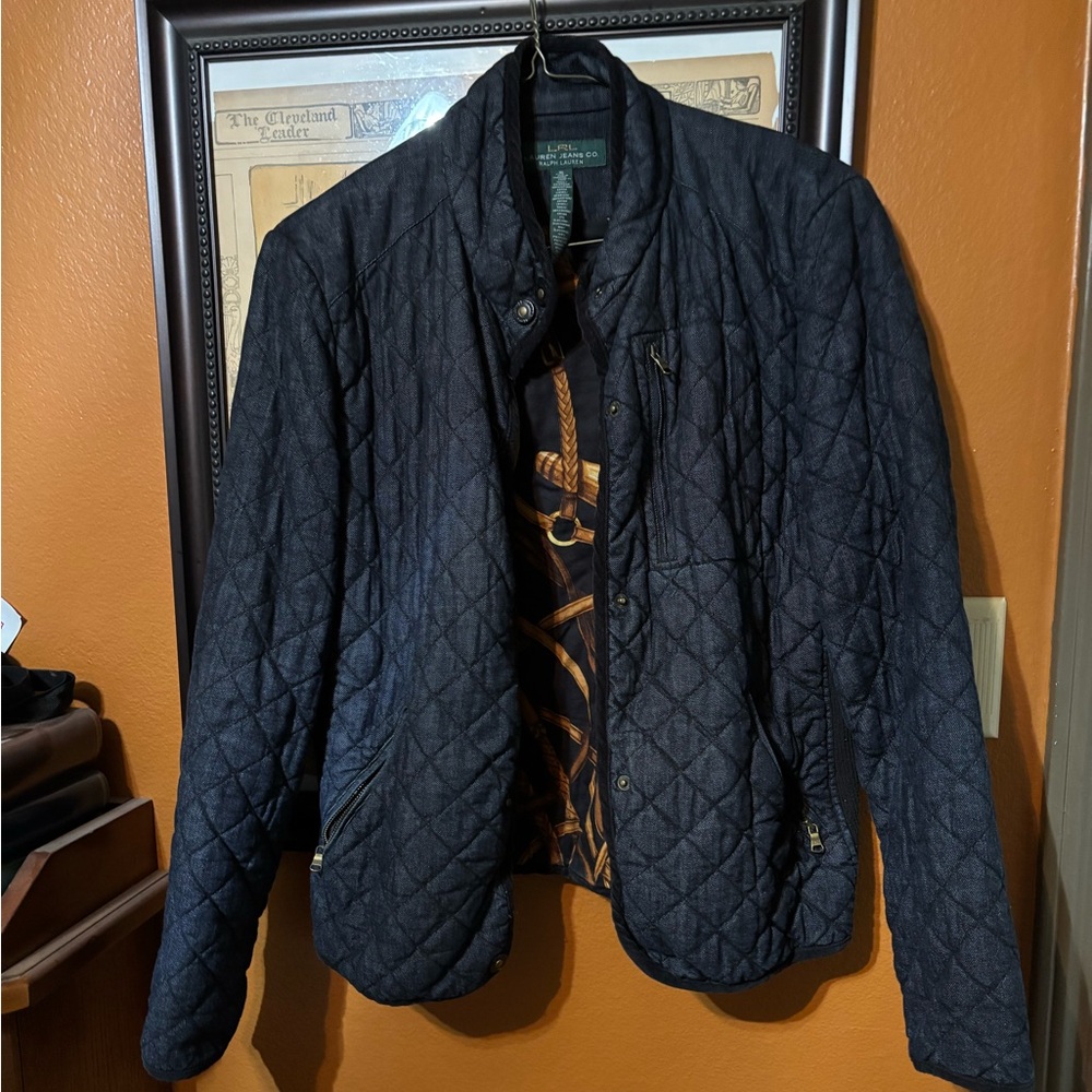 Ralph lauren quilted jean jacket
